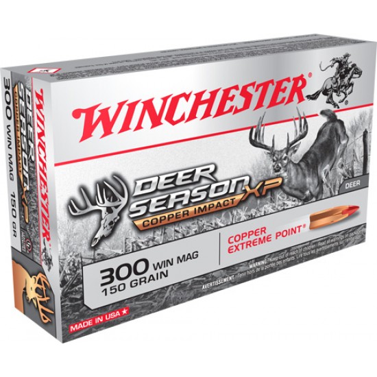 WINCHESTER AMMO DEER XP .300WM150GR XP COPPER IMPACT 20-PACK