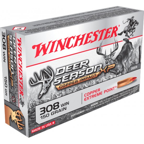 WINCHESTER AMMO DEER XP .308 WIN.150GR XP COPPER IMPACT 20-PACK