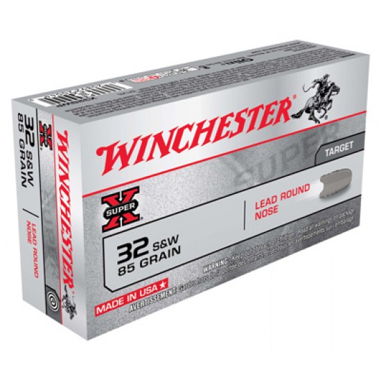 WINCHESTER AMMO SUPER-X .32SW 85GR. LEAD-RN 50-PACK