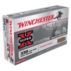 WINCHESTER AMMO SUPER-X .338WM 200GR. POWER POINT 20-PACK