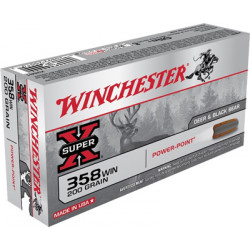 WINCHESTER SUPER-X 358 WIN 20RD 200GR POWER POINT WINCHESTER SUPER-X 358 WIN 20RD 200GR POWER POINT