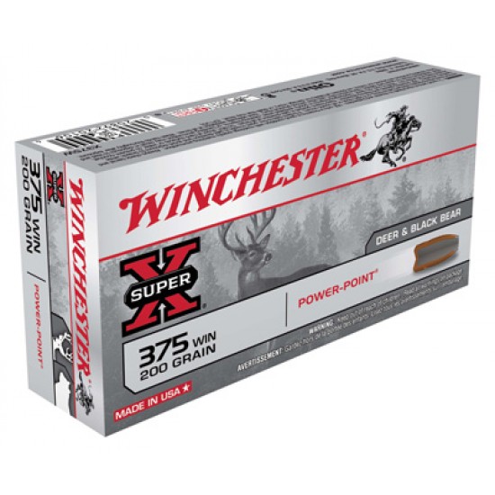 WINCHESTER AMMO SUPER-X .375 WIN. 200GR. POWER POINT 20-PACK