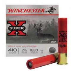 WINCHESTER SUPER-X 410 2.5" 1/5OZ RIFLED SLUG 15RD 10BX/CS WINCHESTER SUPER-X 410 2.5" 1/5OZ RIFLED SLUG 15RD 10BX/CS
