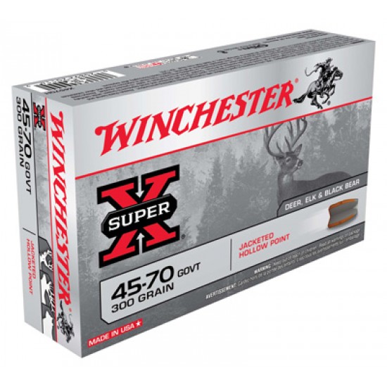 WINCHESTER AMMO SUPER-X .45-70 GOVT. 300GR. JHP 20-PACK