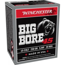 WINCHESTER BIG BORE 45 COLT 250GR JHP CS 20RD 10BX/CS WINCHESTER BIG BORE 45 COLT 250GR JHP CS 20RD 10BX/CS