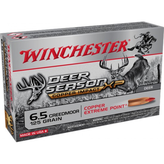 WINCHESTER AMMO DEER XP 6.5CM125GR XP COPPER IMPACT 20-PACK