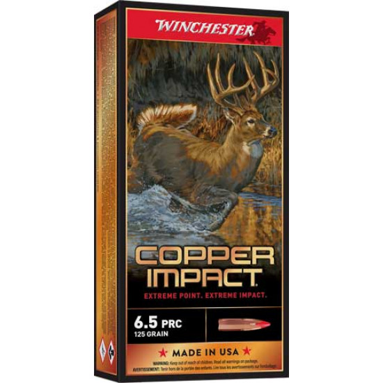 WINCHESTER AMMO DEER XP 6.5PRC 125GR XP COPPER IMPACT 20-PACK
