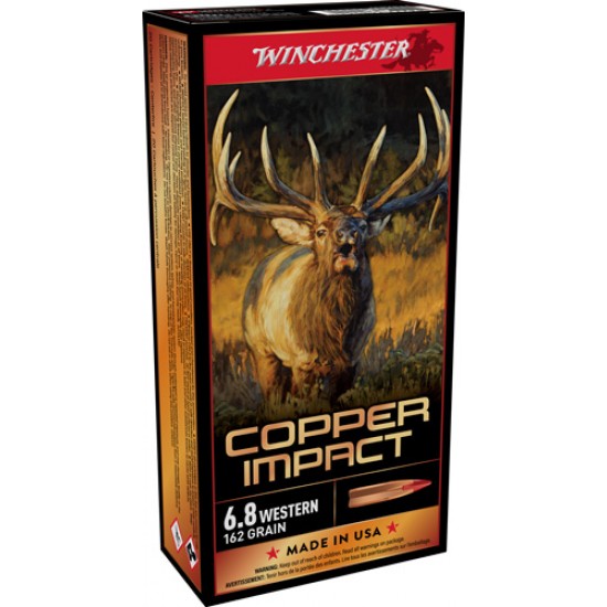 WINCHESTER AMMO DEER XP 6.8 WESTERN162GR XP COPPER IMPACT 20-PACK