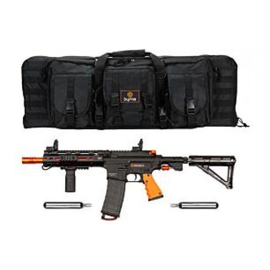 BYRNA MISSION 4 LAUNCHER BLACK /ORG W/2 88GR CO2