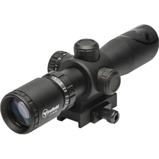 FIREFIELD BARRAGE 1.5-5X32 RIFLE SCOPE MIL-DOT RETICLE