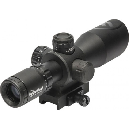 FIREFIELD BARRAGE 2.5-10X40 RIFLE SCOPE MIL-DOT RETICLE