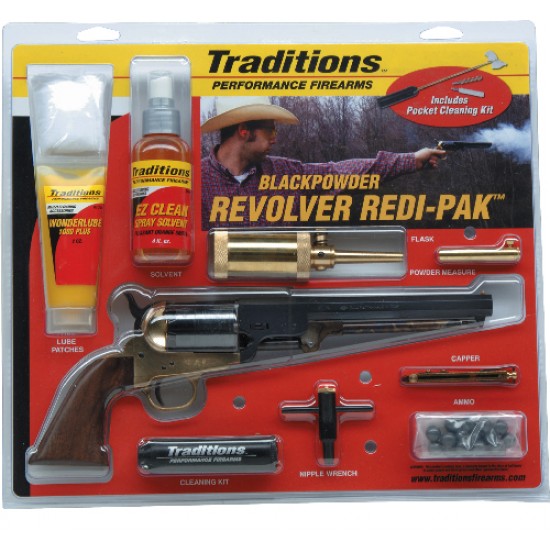 TRADITIONS 1851 NAVY .44 CAL. BRASS FRAME REDI-PAK