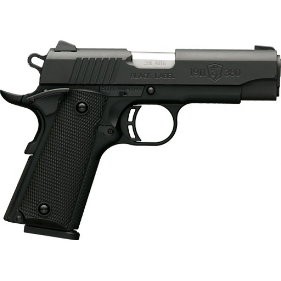 BROWNING BLACK LABEL 1911-380 COMPACT FS 8-SHOT MATTE BLACK SYNTHETIC