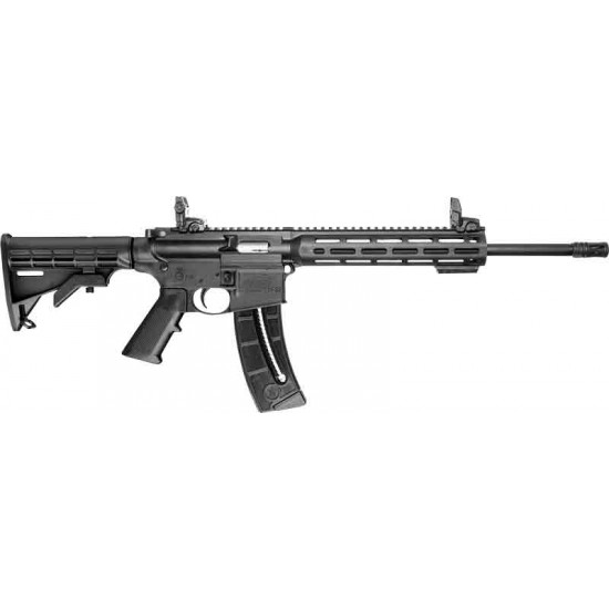 SMITH & WESSON M&P 15-22 SPORT .22LR 16.5 25-SH 6-POS STOCK W/SIGHTS BLACK