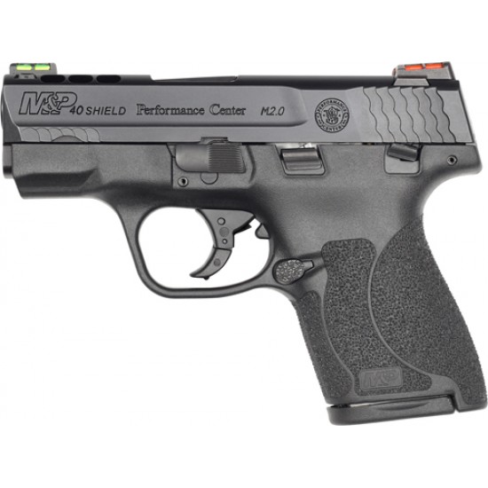 SMITH & WESSON SHIELD M2.0 M&P .40 S&W PORTED HIVIZ THUMB SAFETY BLK