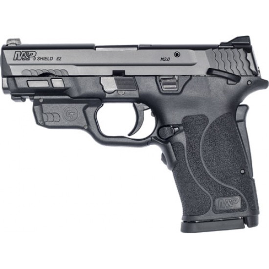 SMITH & WESSON SHIELD M2.0 M&P 9MM EZ BLACK THUMB SAFETY RED LASER