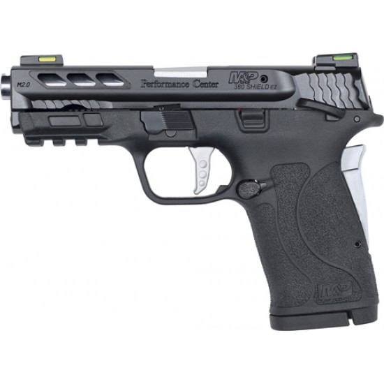 SMITH & WESSON SHIELD M2.0 M&P .380ACP EZ PERFORMANCE SILVER PORTED BRL.