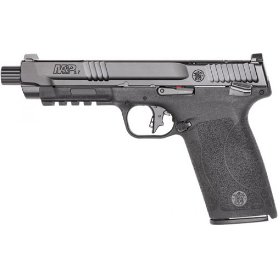 SMITH & WESSON M&P 5.7 THUMB SAFETY 5" 2-22 RD MAGS OPTIC CUT BLACK