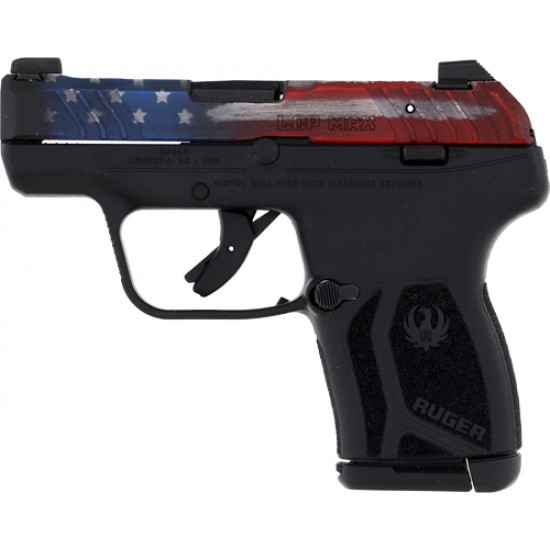 RUGER LCP MAX .380ACP FRONT NIGHT SIG SAUERHT AMERICAN FLAG 10-S