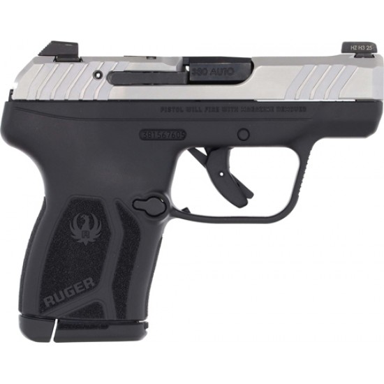 RUGER LCP MAX 380ACP FRONT NGT SGT BLACK W/SAFTEY