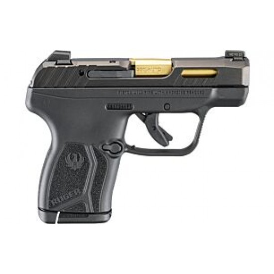RUGER LCP MAX 380ACP FRONT NGT SIGHT BLACK GOLD BBL 10-SHOT