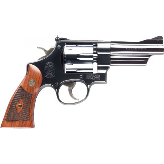 SMITH & WESSON 27 CLASSIC .357 4"AS BLUED CHECKERED WOOD GRIPS