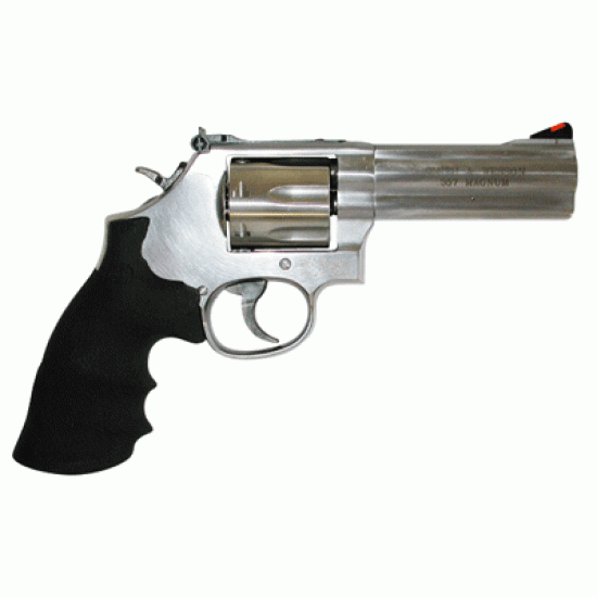 SMITH & WESSON 686PLUS 4" AS 7-SHOT 357 STAINLESS STEEL RUBBER