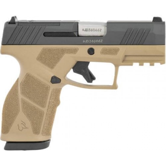 TAURUS GX2 TORO 9MM 13-SHOT ADJ FDE/BLACK POLYMER