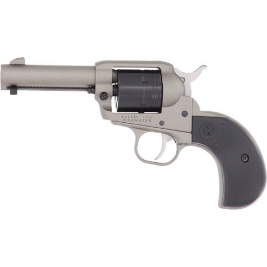 RUGER WRANGLER 22LR 3.75" FS 6-SH SILVER BIRDSHEAD GRIP