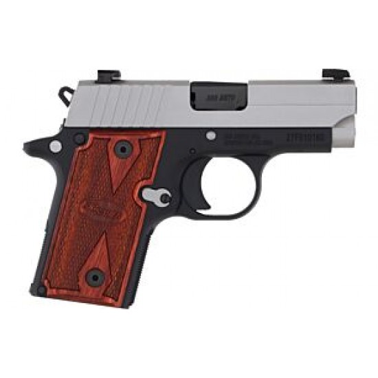SIG P238 380ACP 2.7" SAO XRAY-3 6/7RD TWO-TONE/ROSEWOOD