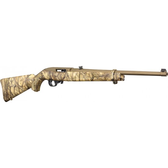 RUGER 10/22 TALO .22LR BRONZE CERAKOTE GO WILD IM BRUSH CAMO