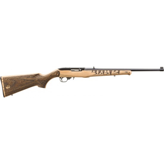 RUGER 10/22 22LR GATOR SCENE BLUED NATURAL LAMINATE STOCK