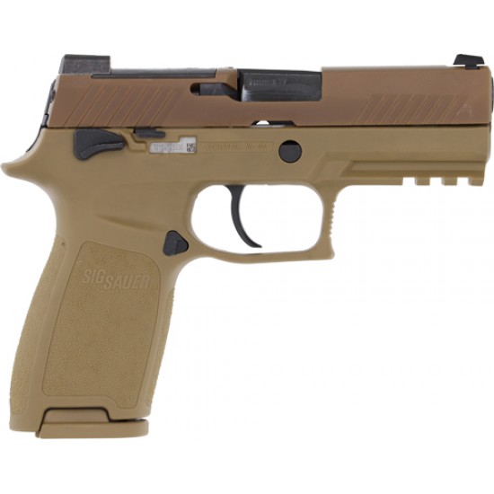 SIG SAUER P320 M18 9MM 3.9" NITE SGT OR (3)10RD MAN SFTY COYOTE CA