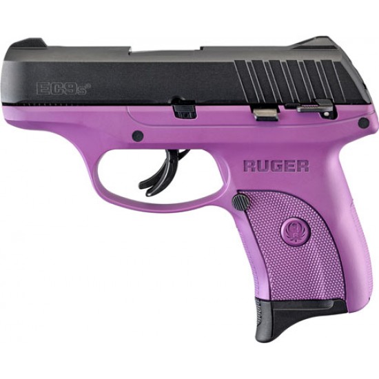 RUGER EC9s 9MM LUGER AS 7-SHOT BLACK SLIDE/PURPLE FRAME