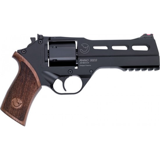 CHIAPPA RHINO 50DS 357MAG 5" ADJ. SIGHT BLACK/WALNUT.