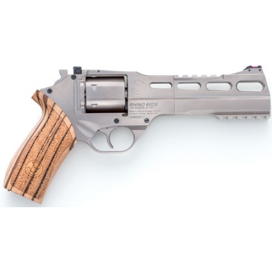 CHIAPPA RHINO 60DS 357MAG 6" ADJ. SIGHT CHROME/WALNUT