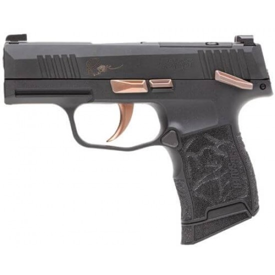 SIG SAUER P365 ROSE 380ACP XRAY3 OR (2)10RD BLACK