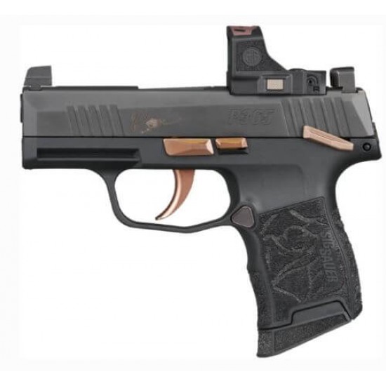 SIG SAUER P365 ROSE 380ACP W/ROMEO- RS (2)10RD MAN SAFETY BLACK