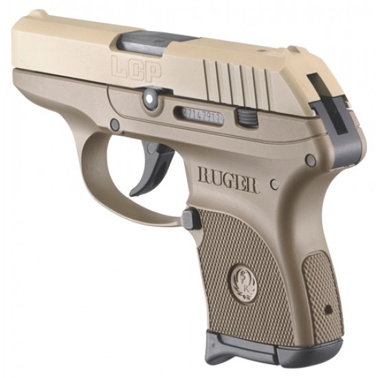 RUGER LCP .380 ACP 6-SHOT FSFLAT DARK EARTH SYNTHETIC