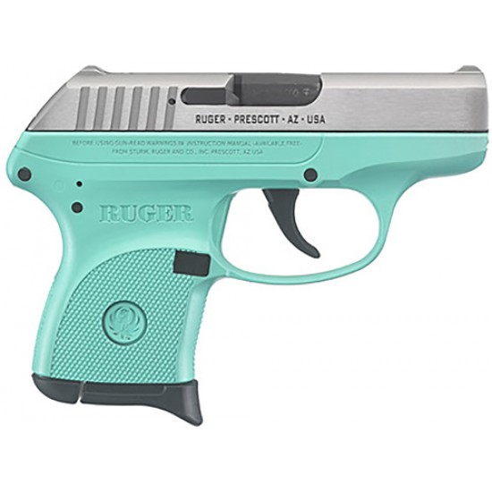 RUGER LCP .380 ACP 6-SHOT FS SS / SLIDE TURQUOIS FRM
