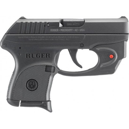 RUGER LCP .380 ACP 6-SHOT FS BLUED W/VIRIDIAN RED LASER