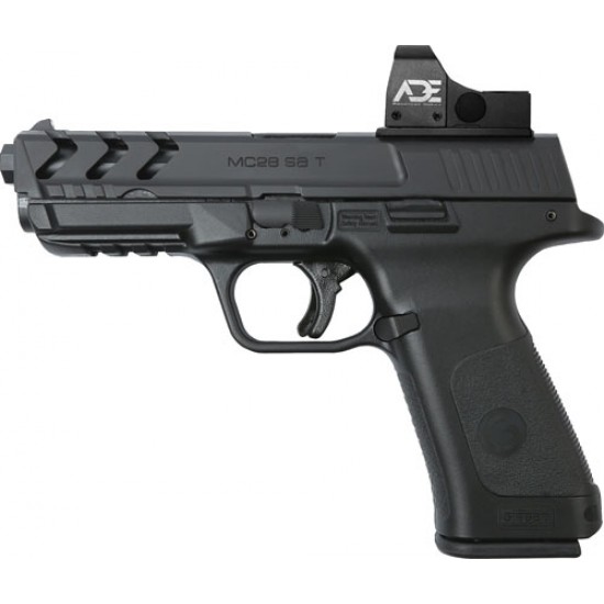 GIRSAN MC28SA 9MM ADJ. SGT W/OPTIC 15-SHOT BLACK POLYMER