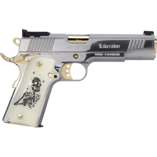 GIRSAN MC1911S LIBERADORE III 9MM SKELETON CHROME/GOLD 9RD