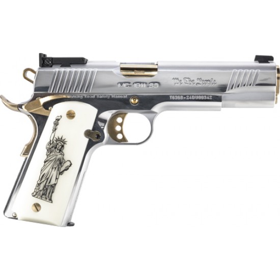 GIRSAN MC1911 DELUXE GOLD GOVT 38 SUPER 10RD ENGRAVED