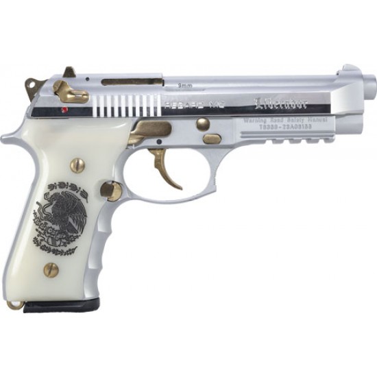 GIRSAN REGARD LIBERADORE II 9MM GOLD/CHROME ENGR.18-SHOT