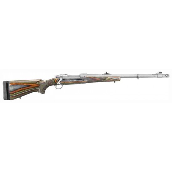 RUGER M77 GUIDE GUN W/MBS .338 WINCHESTER MATTE S/S