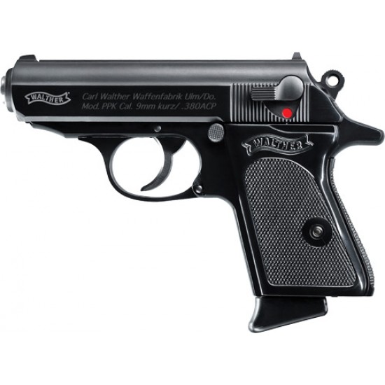 WALTHER PPK .380ACP BLUED FS 6+1 RD BLACK SYNTHETIC GRIPS