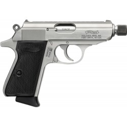 WALTHER PPK/S SD 32ACP FS 7RD STAINLESS BLACK GRIPS