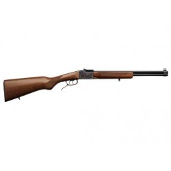 CHIAPPA DOUBLE BADGER .243 WINCHESTER /.410 O/U BLUED/WOOD