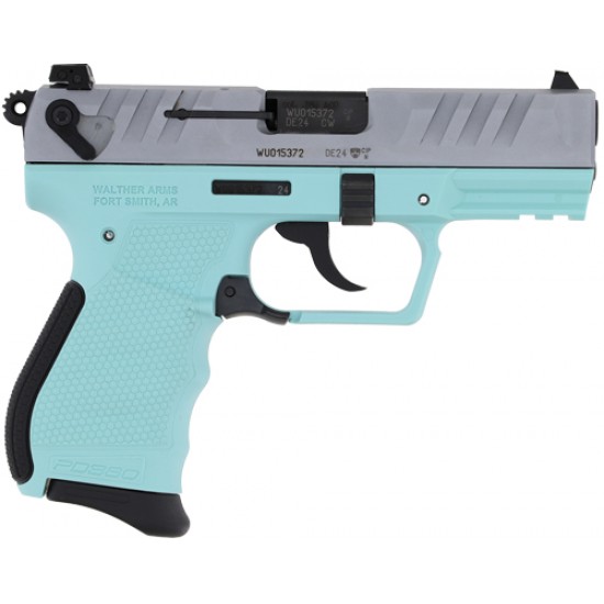 WALTHER PD380 .380ACP BLUED FS 9RD SILVER ANGEL BLUE GRIPS